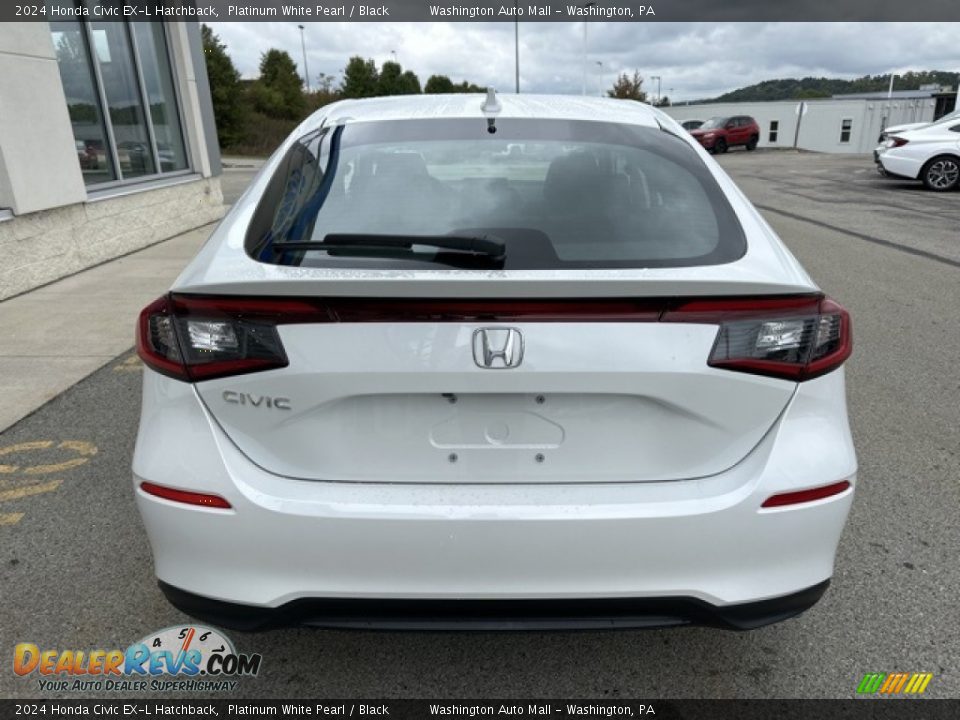 2024 Honda Civic EX-L Hatchback Platinum White Pearl / Black Photo #8