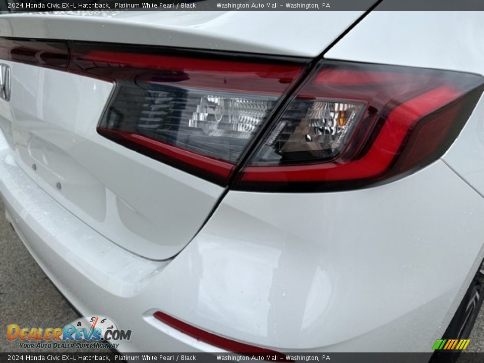2024 Honda Civic EX-L Hatchback Platinum White Pearl / Black Photo #23