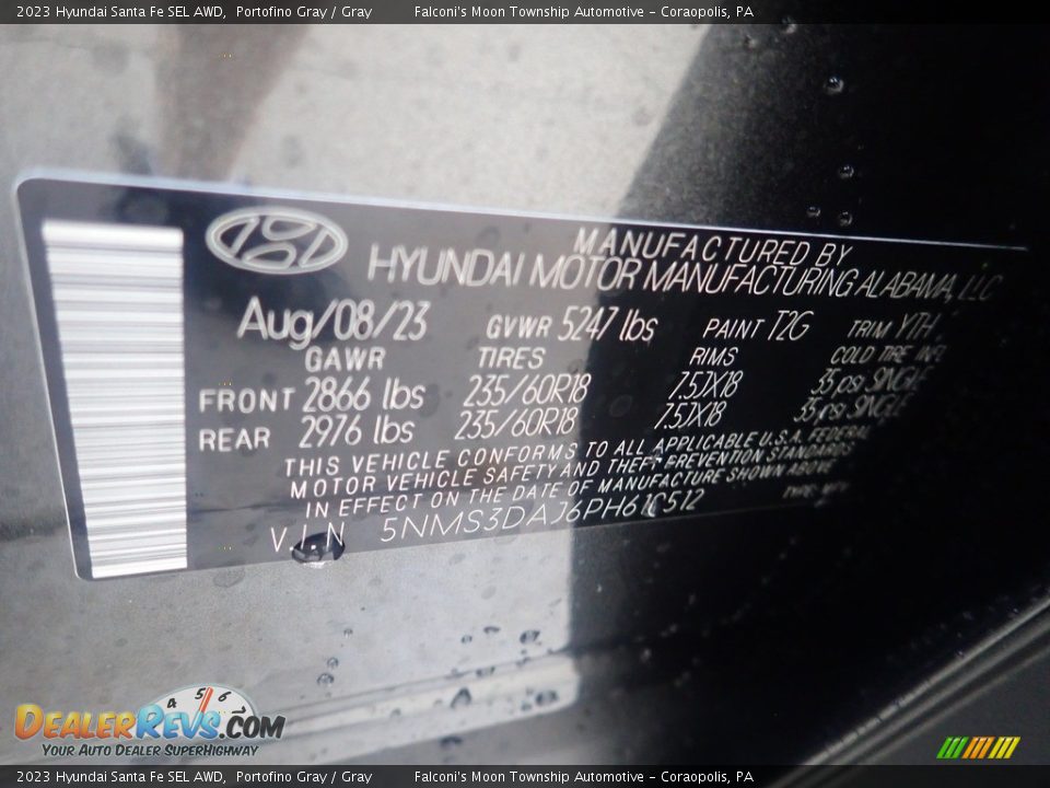 2023 Hyundai Santa Fe SEL AWD Portofino Gray / Gray Photo #18