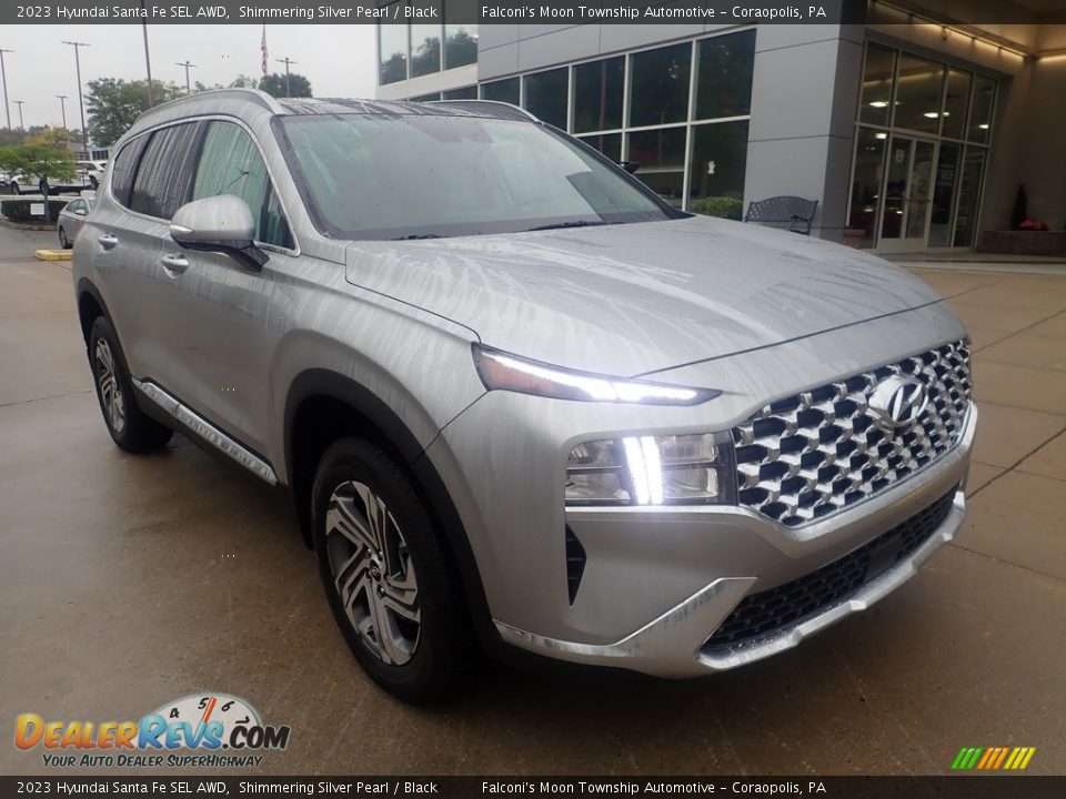 Front 3/4 View of 2023 Hyundai Santa Fe SEL AWD Photo #9