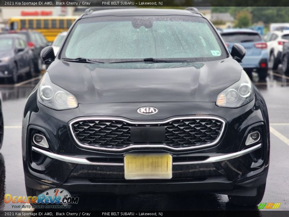 2021 Kia Sportage EX AWD Black Cherry / Gray Photo #2