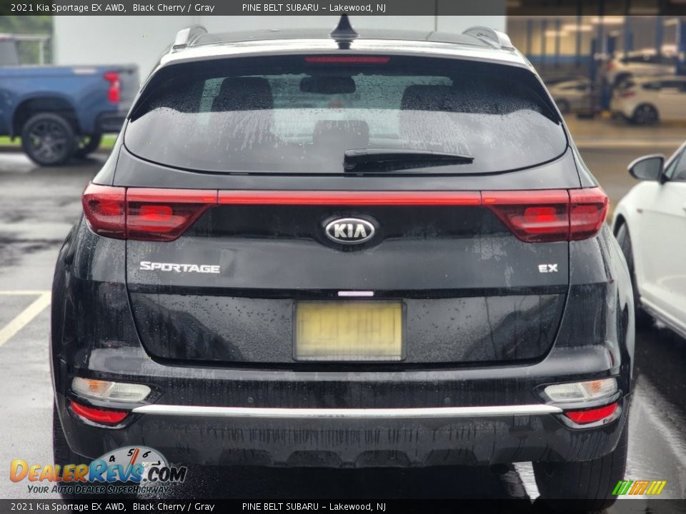 2021 Kia Sportage EX AWD Black Cherry / Gray Photo #4