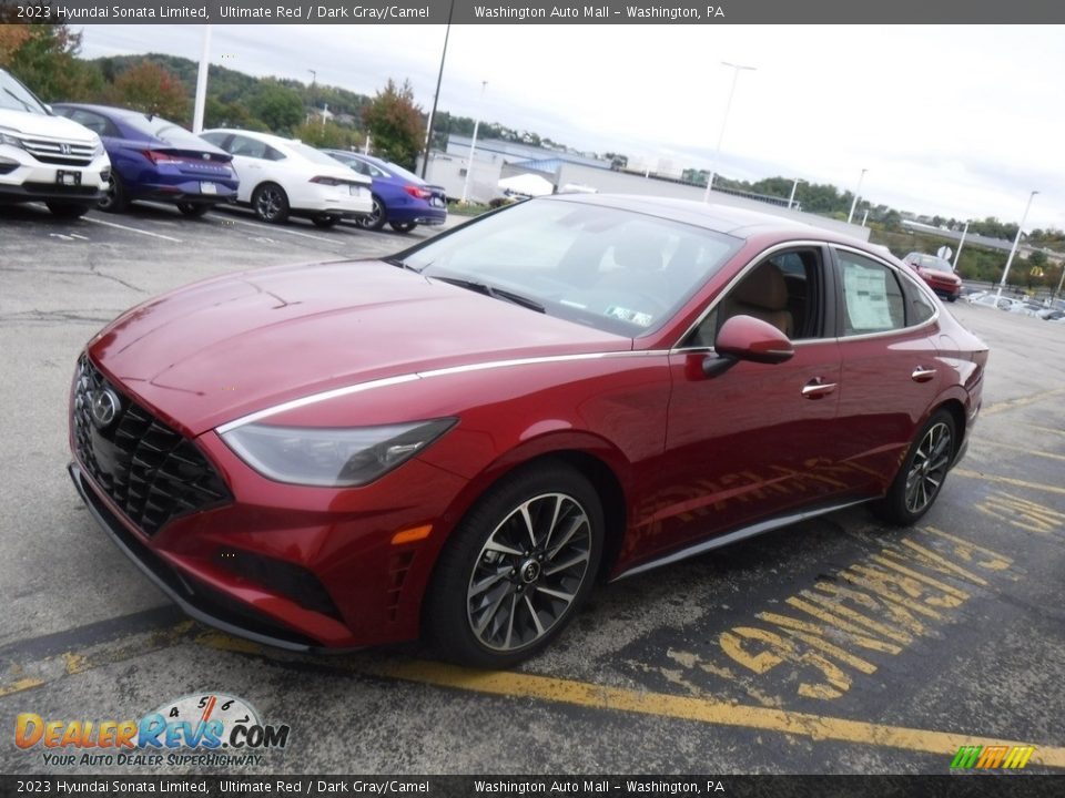 2023 Hyundai Sonata Limited Ultimate Red / Dark Gray/Camel Photo #4