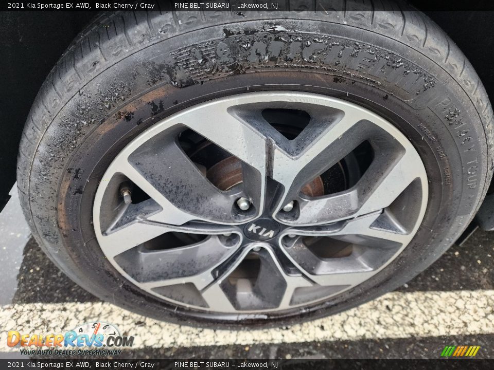 2021 Kia Sportage EX AWD Black Cherry / Gray Photo #6