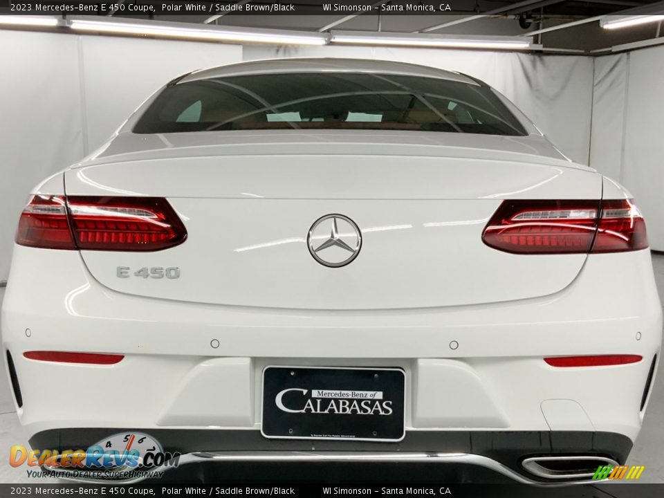 2023 Mercedes-Benz E 450 Coupe Polar White / Saddle Brown/Black Photo #5