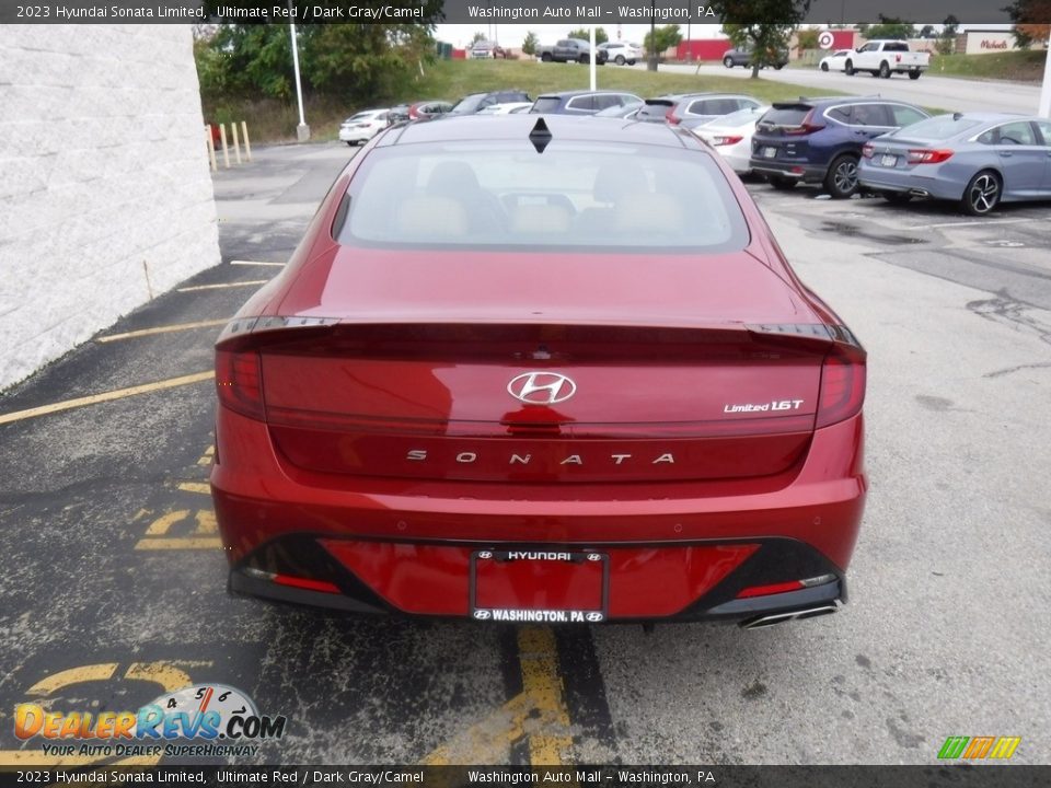 2023 Hyundai Sonata Limited Ultimate Red / Dark Gray/Camel Photo #5