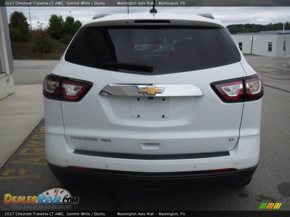 2017 Chevrolet Traverse LT AWD Summit White / Ebony Photo #9