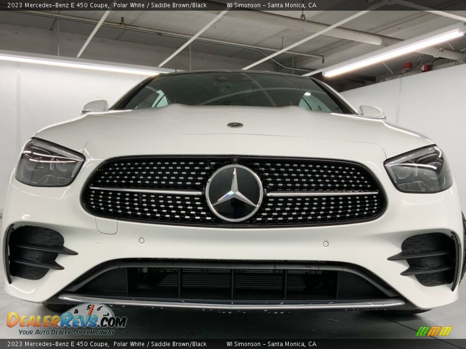 2023 Mercedes-Benz E 450 Coupe Polar White / Saddle Brown/Black Photo #8