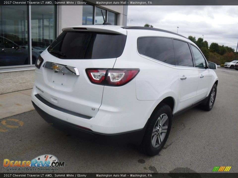 2017 Chevrolet Traverse LT AWD Summit White / Ebony Photo #10