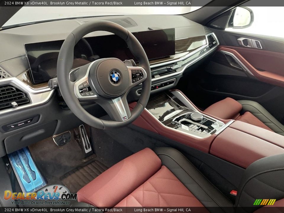 Tacora Red/Black Interior - 2024 BMW X6 xDrive40i Photo #12
