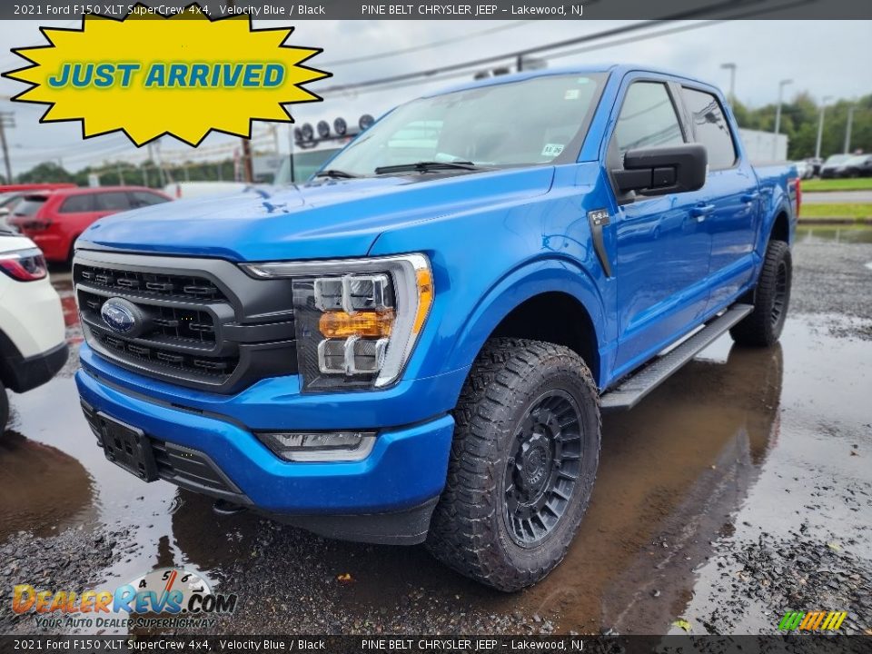 2021 Ford F150 XLT SuperCrew 4x4 Velocity Blue / Black Photo #1