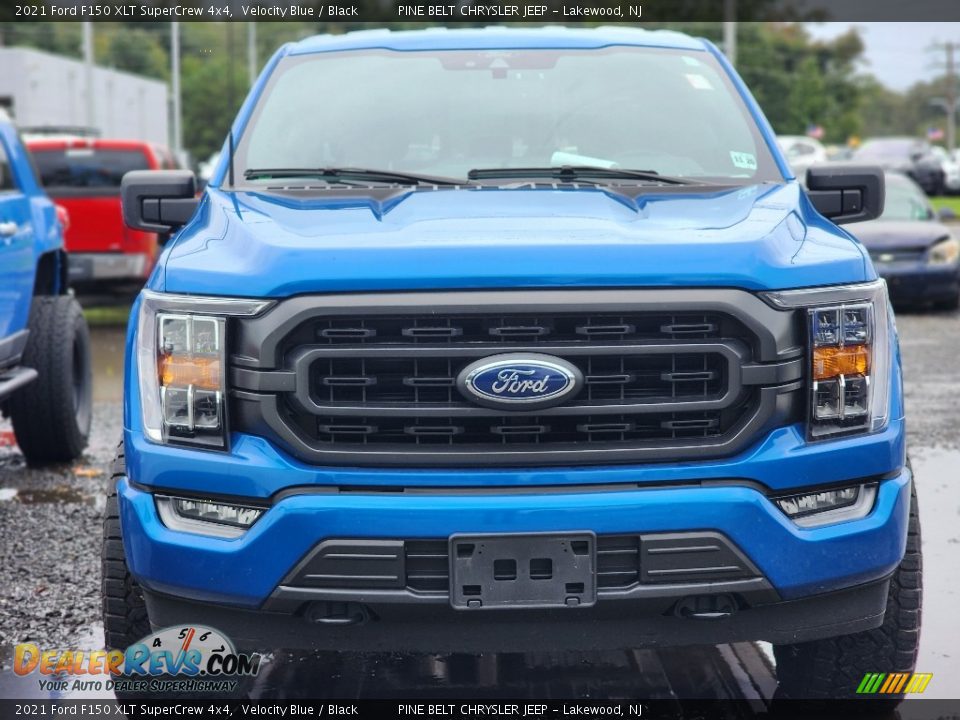 2021 Ford F150 XLT SuperCrew 4x4 Velocity Blue / Black Photo #2