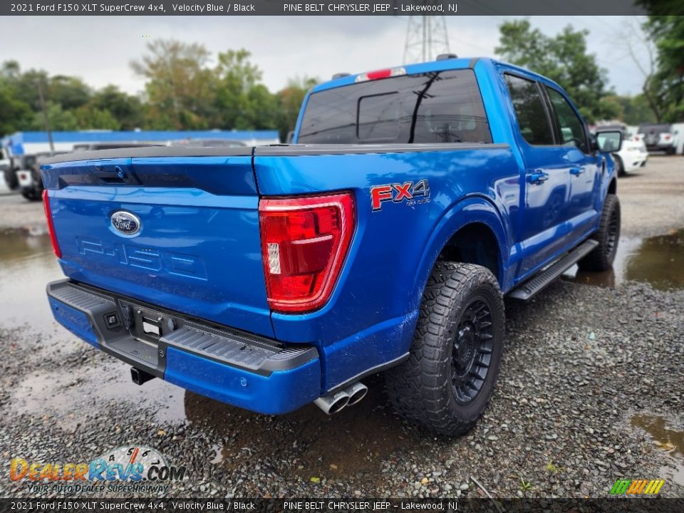 2021 Ford F150 XLT SuperCrew 4x4 Velocity Blue / Black Photo #3