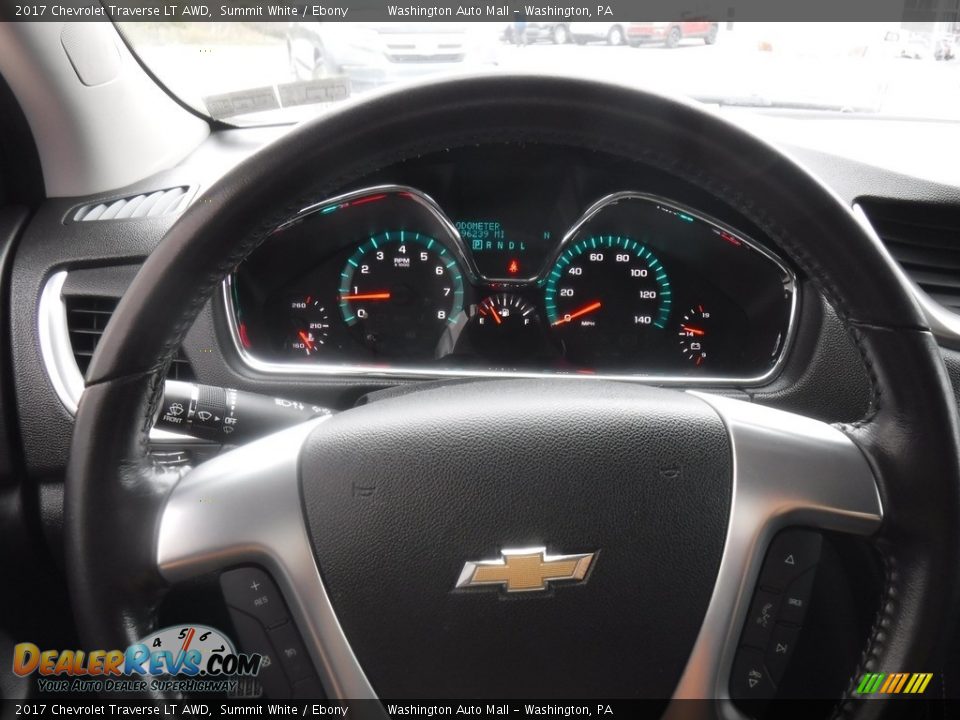 2017 Chevrolet Traverse LT AWD Summit White / Ebony Photo #21