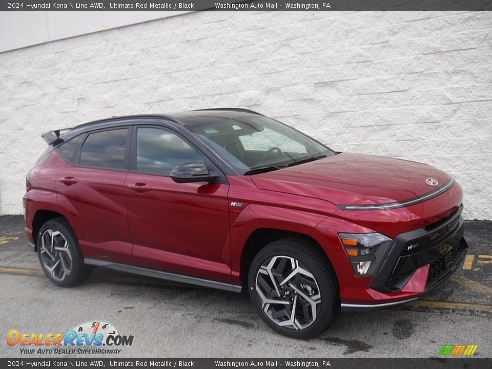 Front 3/4 View of 2024 Hyundai Kona N Line AWD Photo #1