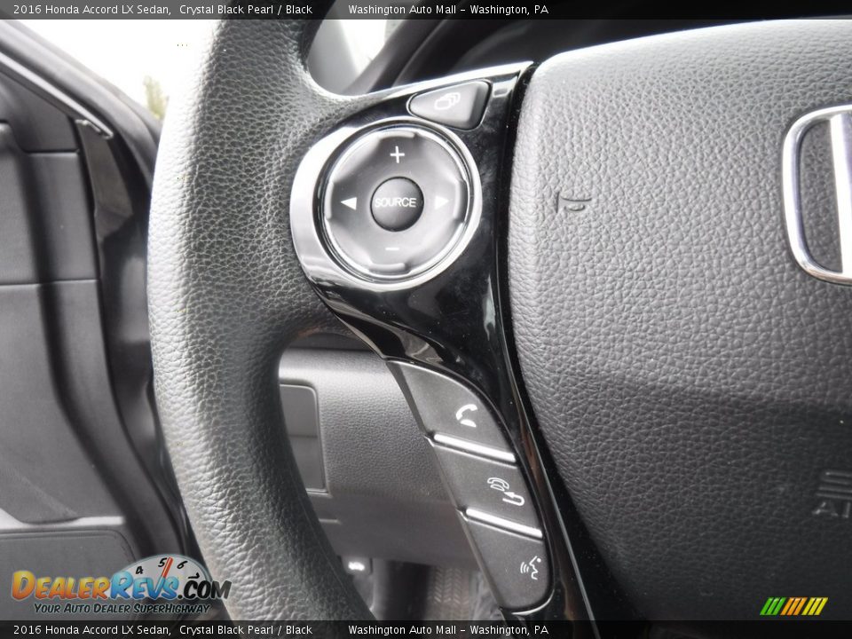 2016 Honda Accord LX Sedan Crystal Black Pearl / Black Photo #4