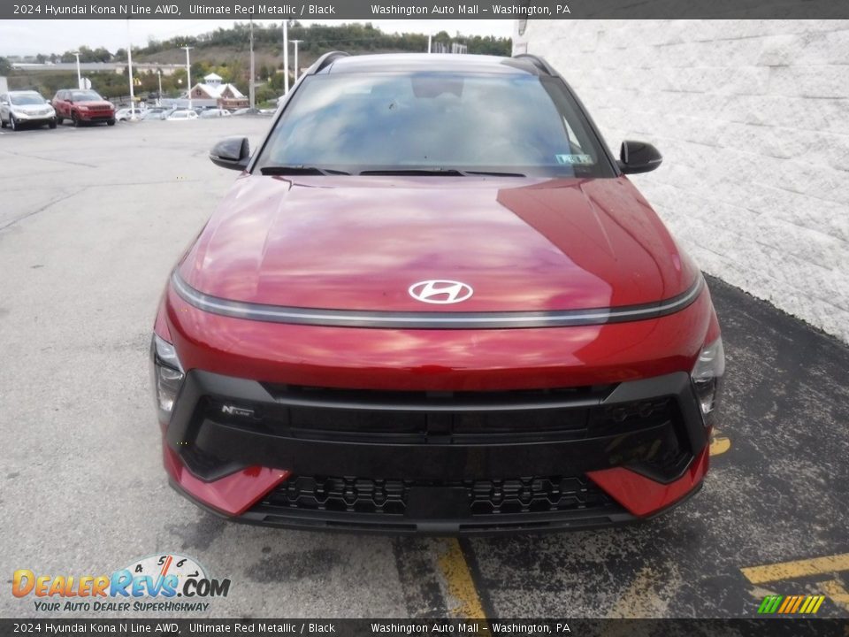 2024 Hyundai Kona N Line AWD Ultimate Red Metallic / Black Photo #7