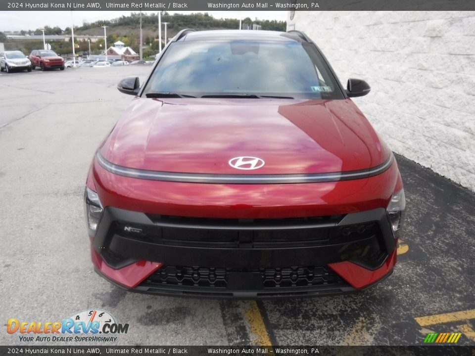 2024 Hyundai Kona N Line AWD Ultimate Red Metallic / Black Photo #7