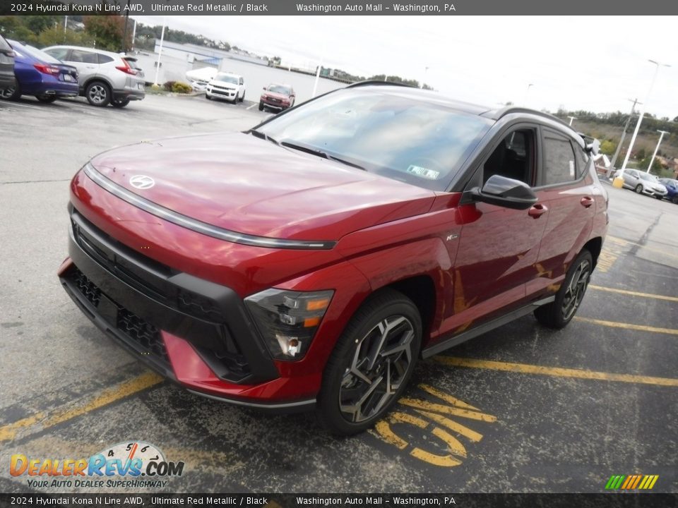 2024 Hyundai Kona N Line AWD Ultimate Red Metallic / Black Photo #9