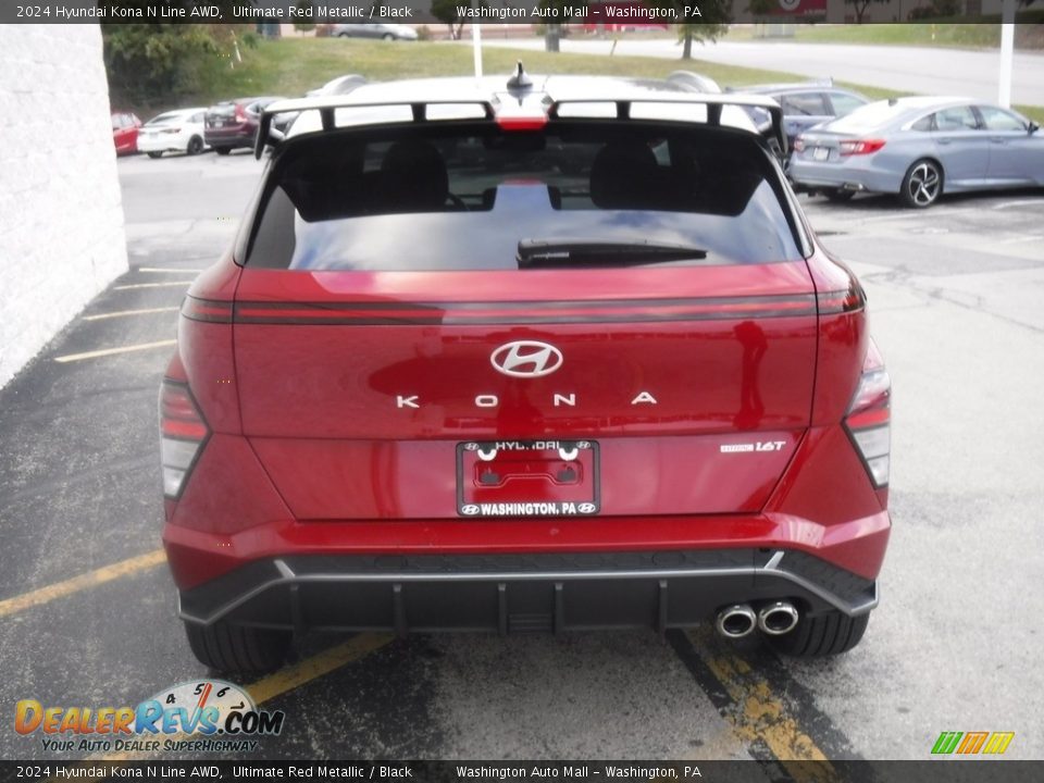 2024 Hyundai Kona N Line AWD Ultimate Red Metallic / Black Photo #10