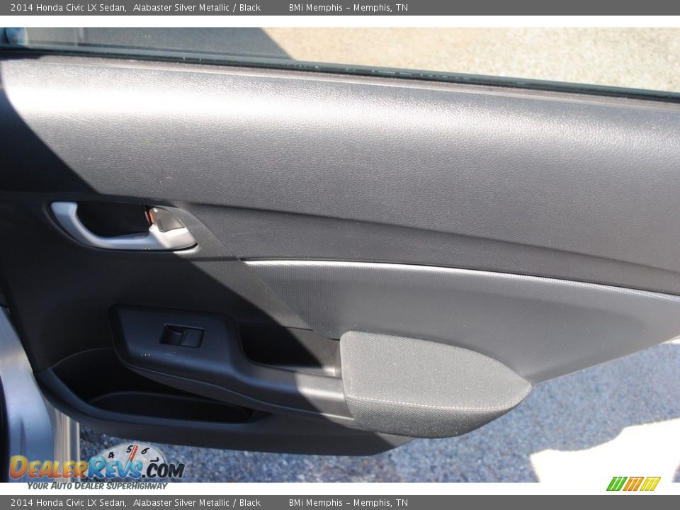 2014 Honda Civic LX Sedan Alabaster Silver Metallic / Black Photo #22