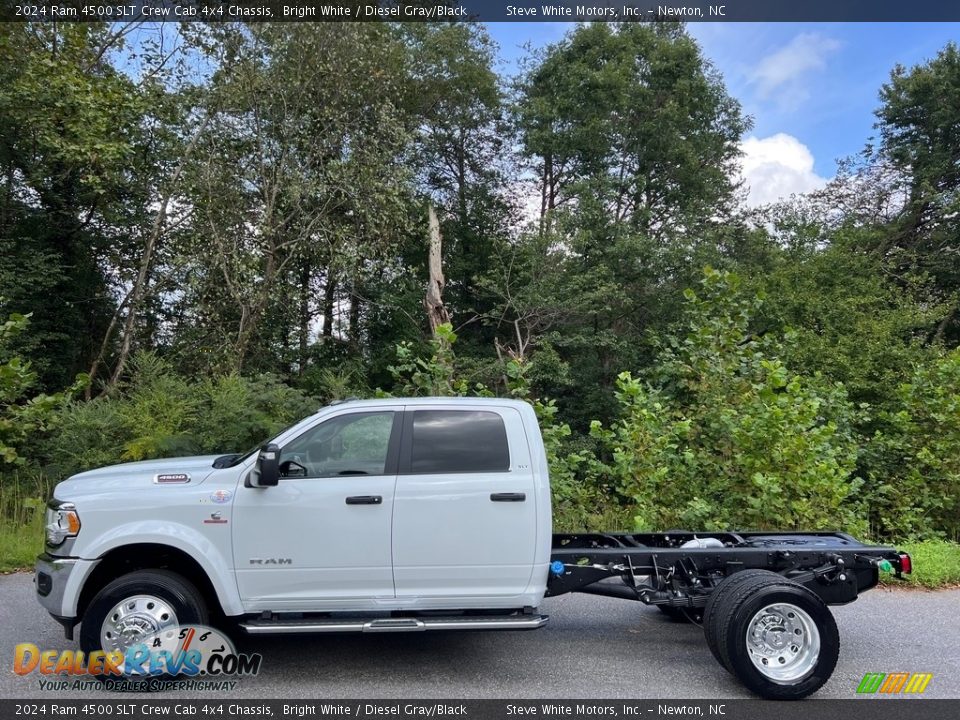 Bright White 2024 Ram 4500 SLT Crew Cab 4x4 Chassis Photo #1