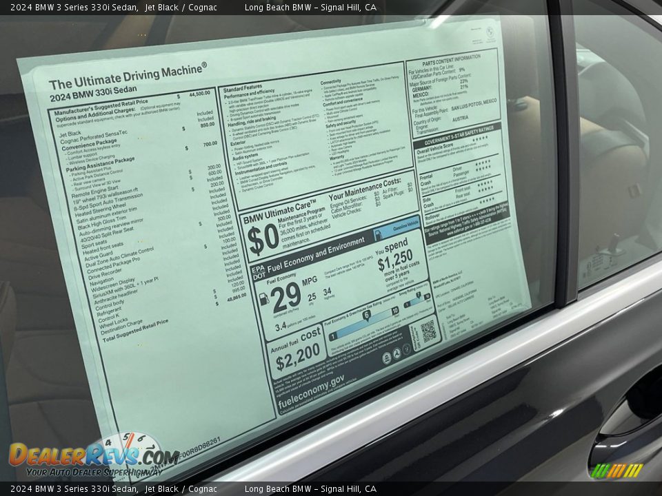 2024 BMW 3 Series 330i Sedan Window Sticker Photo #25