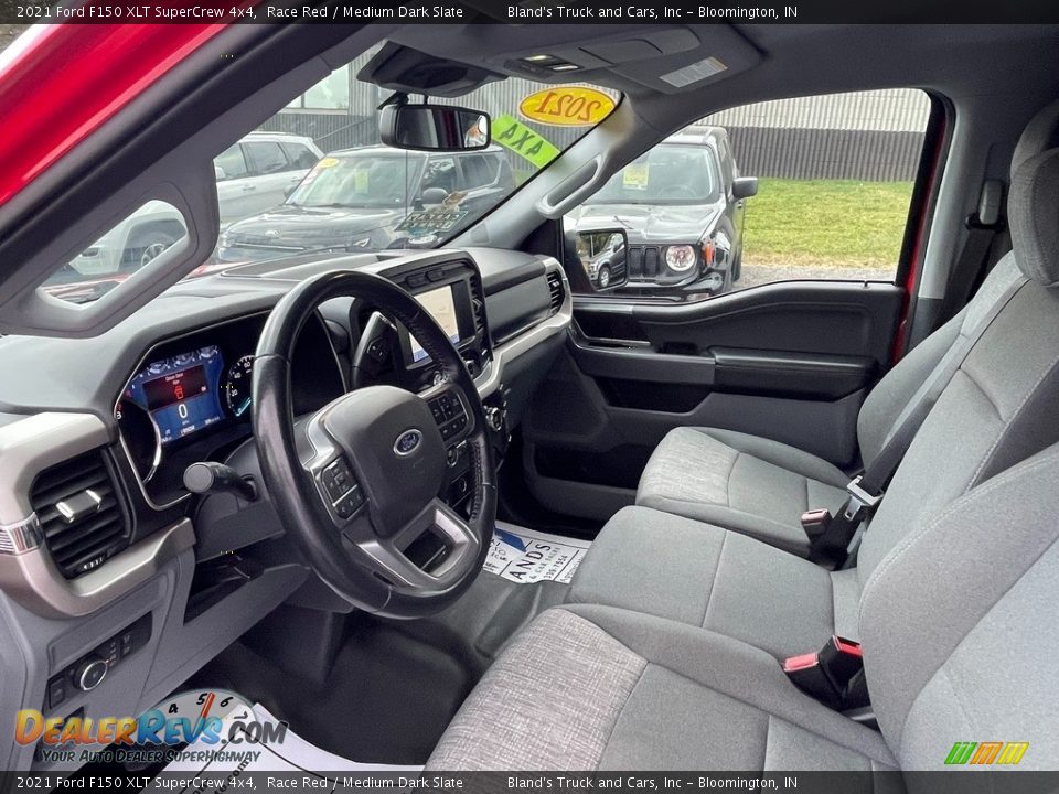 Front Seat of 2021 Ford F150 XLT SuperCrew 4x4 Photo #11