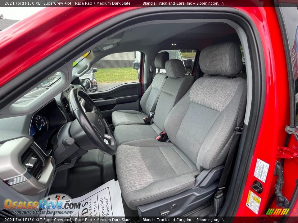 Front Seat of 2021 Ford F150 XLT SuperCrew 4x4 Photo #13