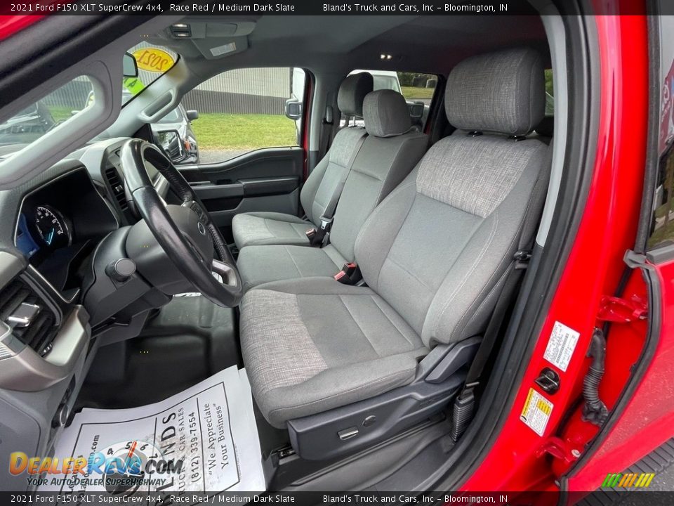 Front Seat of 2021 Ford F150 XLT SuperCrew 4x4 Photo #17
