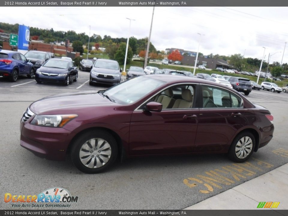 2012 Honda Accord LX Sedan Basque Red Pearl II / Ivory Photo #12