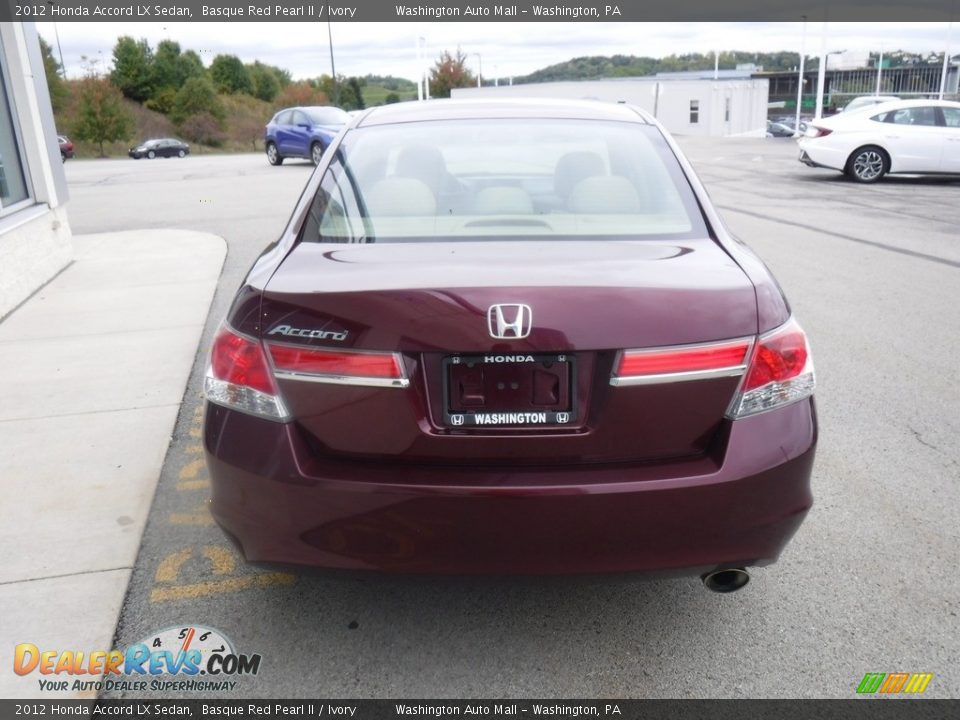 2012 Honda Accord LX Sedan Basque Red Pearl II / Ivory Photo #14