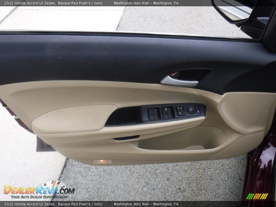 2012 Honda Accord LX Sedan Basque Red Pearl II / Ivory Photo #17