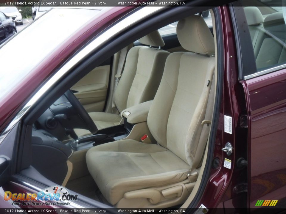 2012 Honda Accord LX Sedan Basque Red Pearl II / Ivory Photo #18