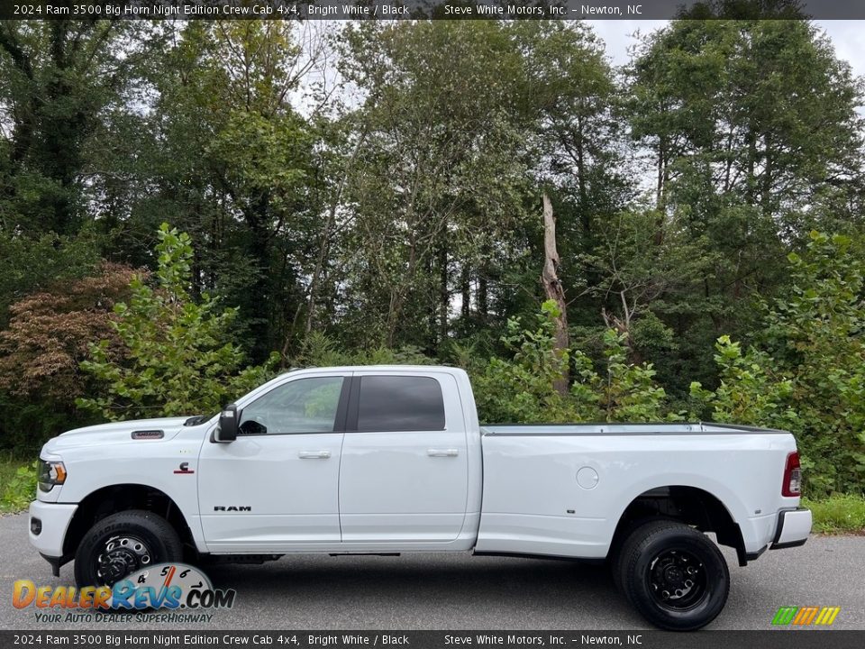 Bright White 2024 Ram 3500 Big Horn Night Edition Crew Cab 4x4 Photo #1