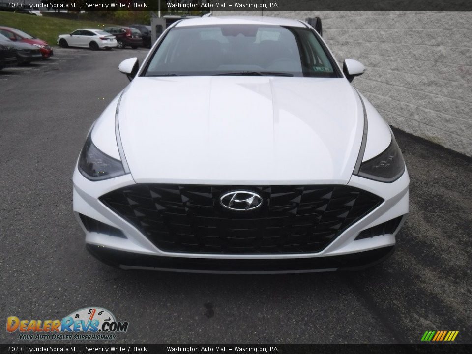 Serenity White 2023 Hyundai Sonata SEL Photo #3