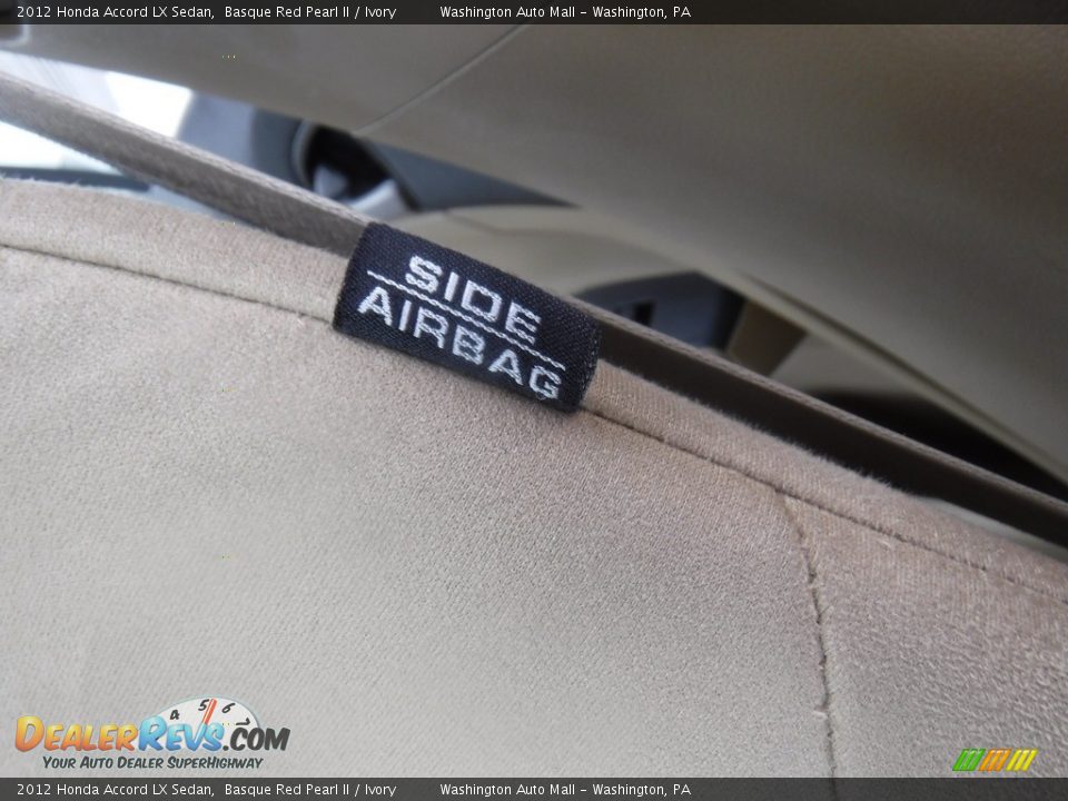 2012 Honda Accord LX Sedan Basque Red Pearl II / Ivory Photo #19