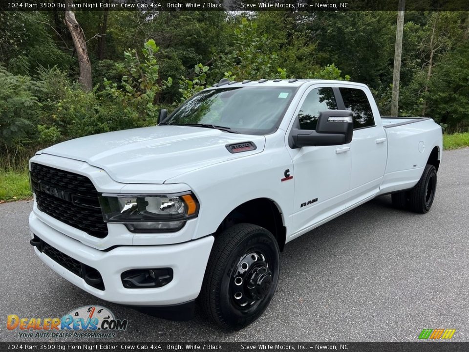 2024 Ram 3500 Big Horn Night Edition Crew Cab 4x4 Bright White / Black Photo #2