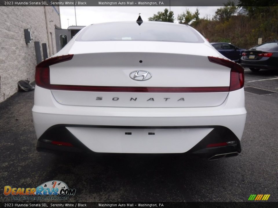 Serenity White 2023 Hyundai Sonata SEL Photo #5