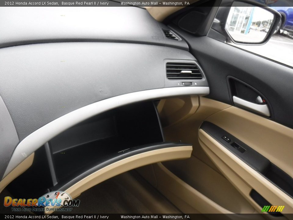 2012 Honda Accord LX Sedan Basque Red Pearl II / Ivory Photo #22