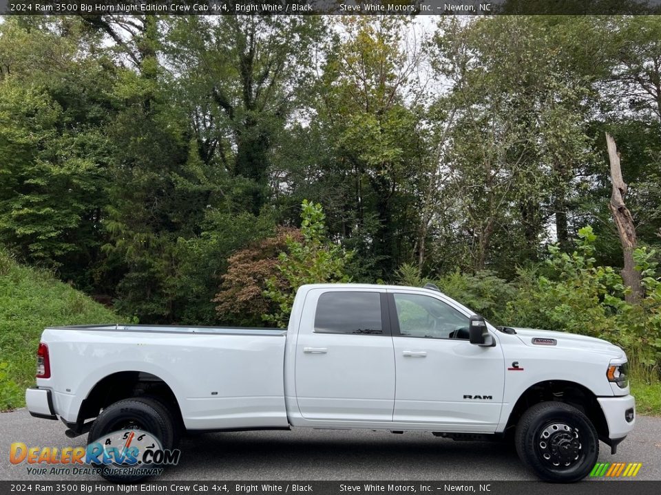 Bright White 2024 Ram 3500 Big Horn Night Edition Crew Cab 4x4 Photo #5