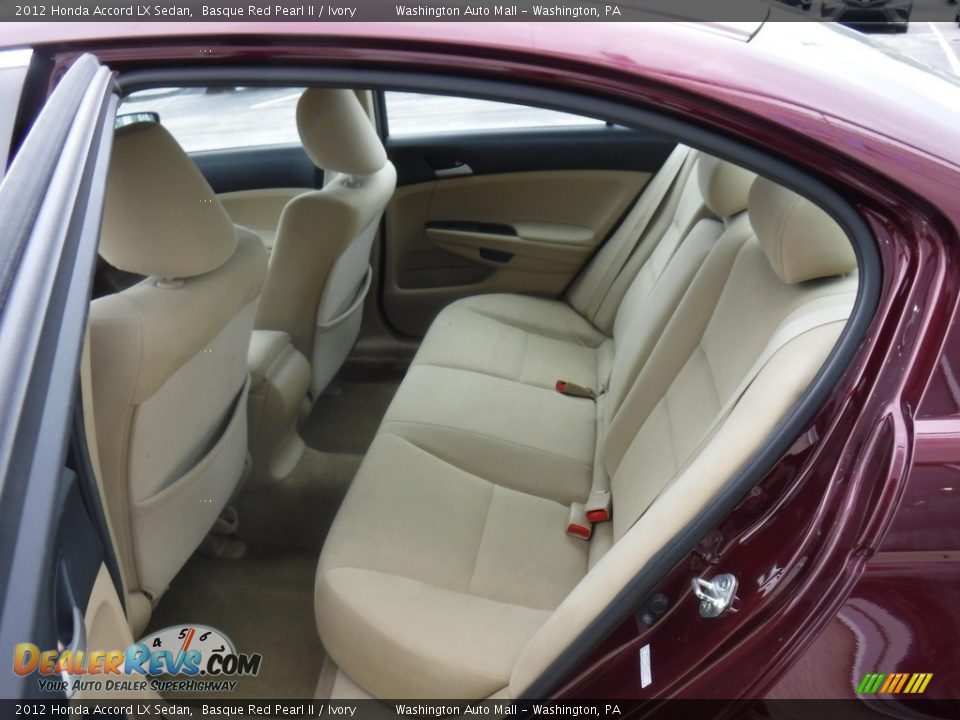 2012 Honda Accord LX Sedan Basque Red Pearl II / Ivory Photo #23