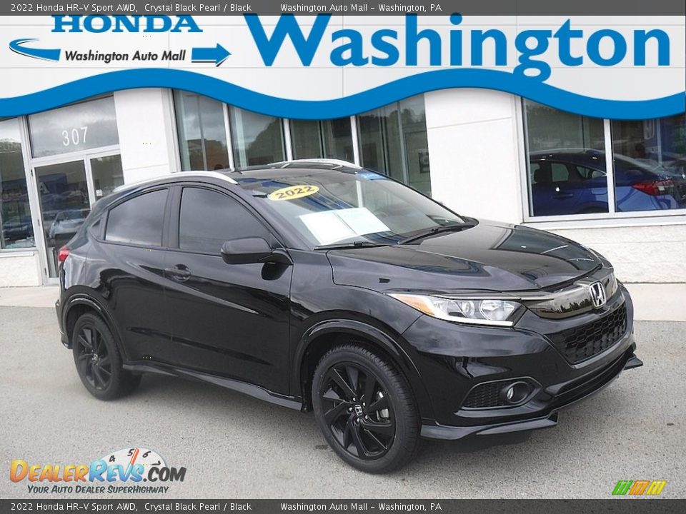 2022 Honda HR-V Sport AWD Crystal Black Pearl / Black Photo #1