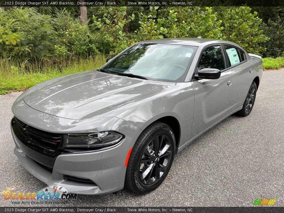 Destroyer Gray 2023 Dodge Charger SXT AWD Blacktop Photo #2