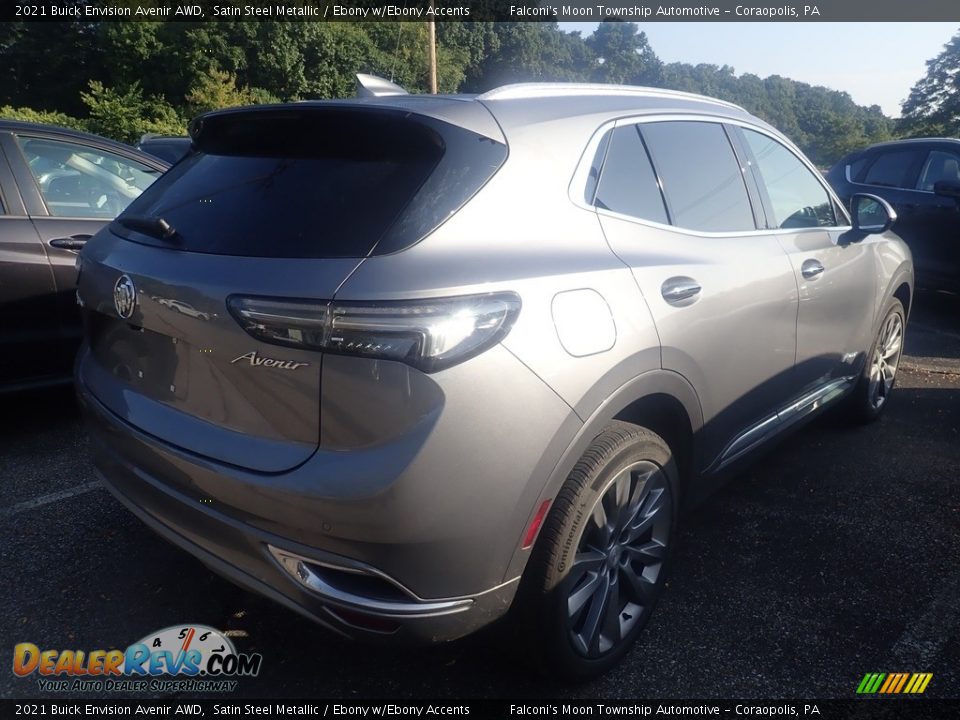 2021 Buick Envision Avenir AWD Satin Steel Metallic / Ebony w/Ebony Accents Photo #4