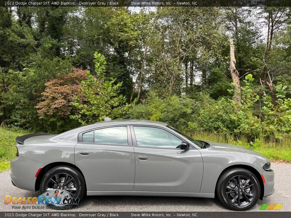 Destroyer Gray 2023 Dodge Charger SXT AWD Blacktop Photo #5