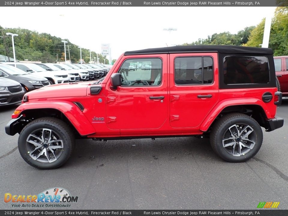 Firecracker Red 2024 Jeep Wrangler 4-Door Sport S 4xe Hybrid Photo #2