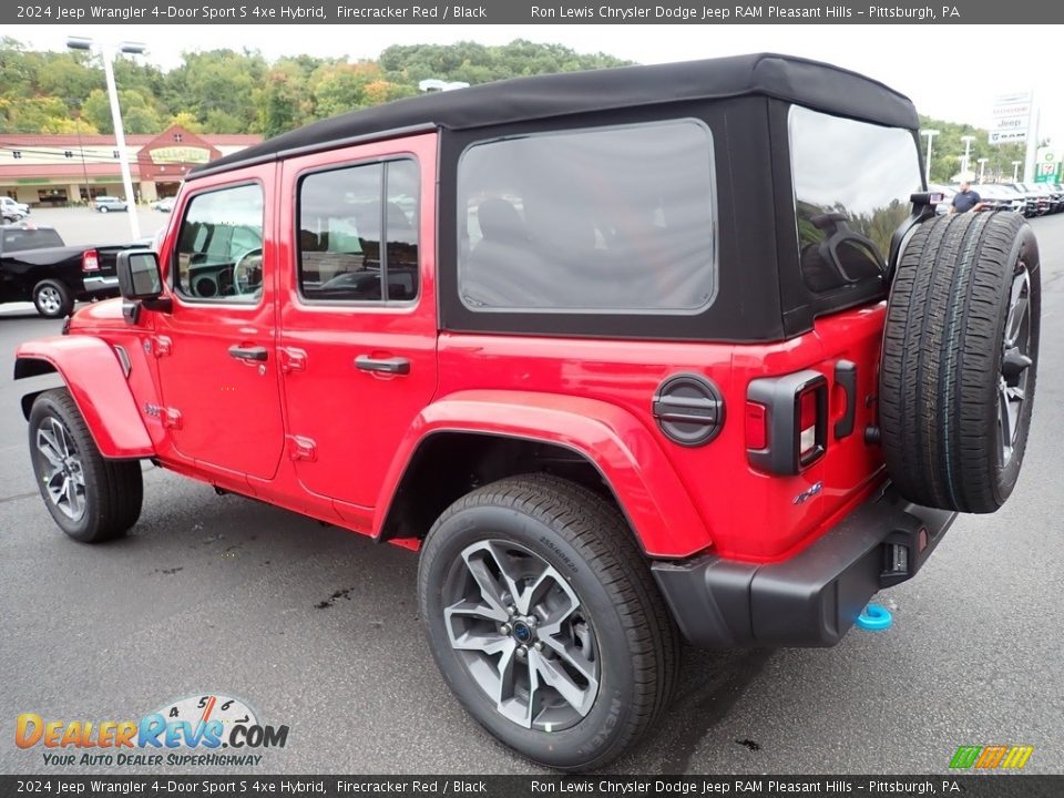 2024 Jeep Wrangler 4-Door Sport S 4xe Hybrid Firecracker Red / Black Photo #3