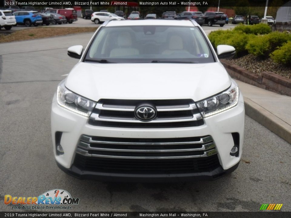 2019 Toyota Highlander Limited AWD Blizzard Pearl White / Almond Photo #5