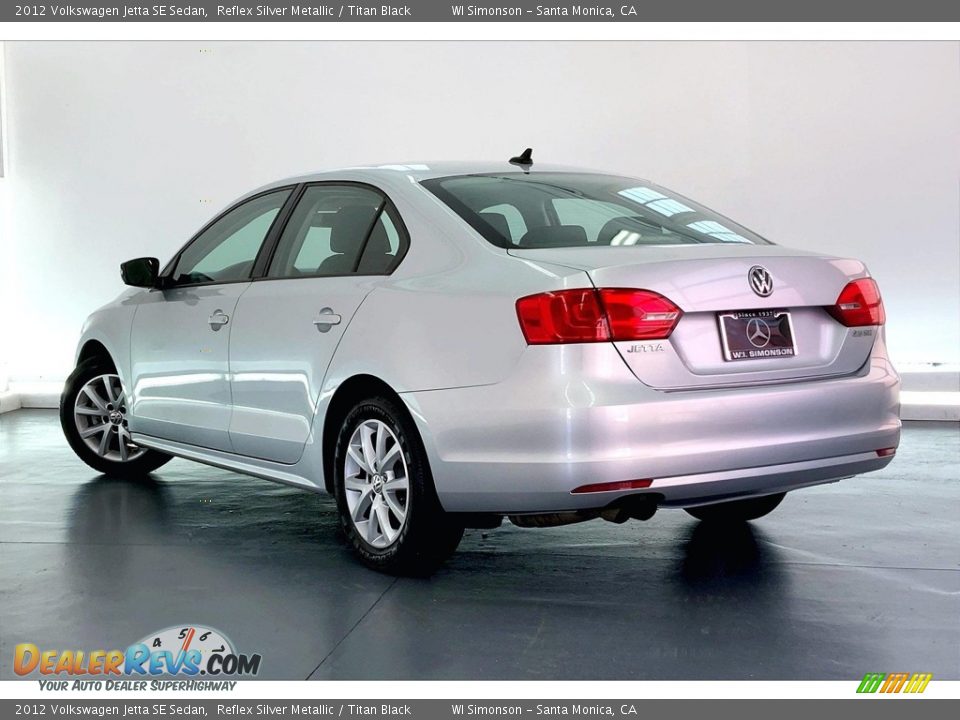 2012 Volkswagen Jetta SE Sedan Reflex Silver Metallic / Titan Black Photo #10